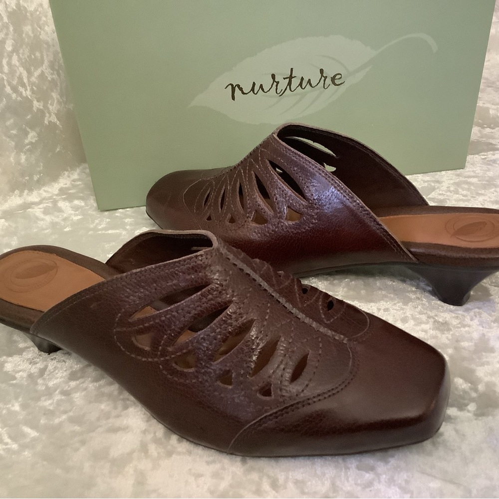 New Nurture Columbus Mules 8.5 Brown